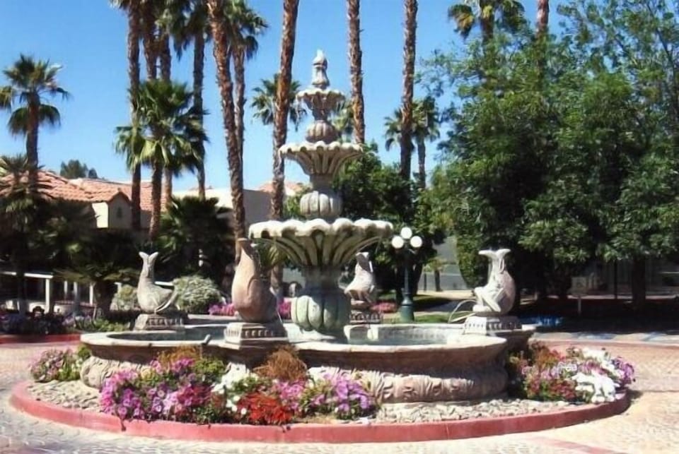Entry Fountain by tennis courts