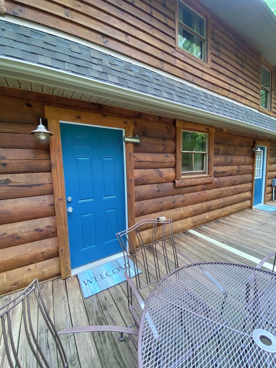 Back deck exit from kitchen area