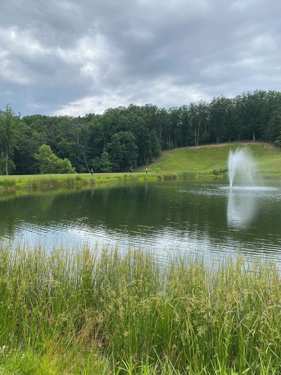 Private fishing pond 