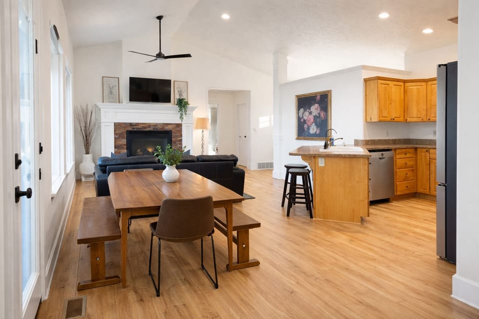 Open-concept living, dining, and kitchen
Open-concept living, dining, kitchen