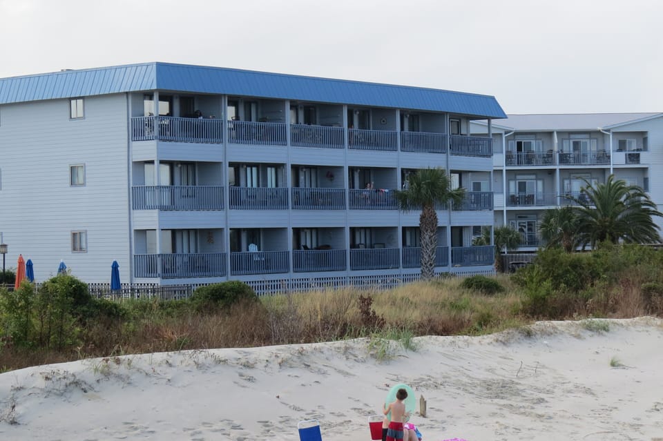 This is beach front of "B" Building. 