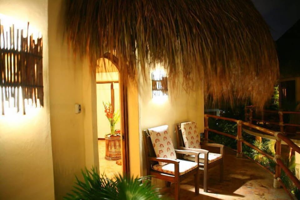 Front entrance at night