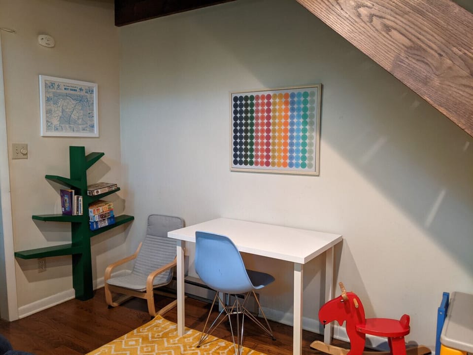 Puzzles, games, or work remotely from 4 work areas.