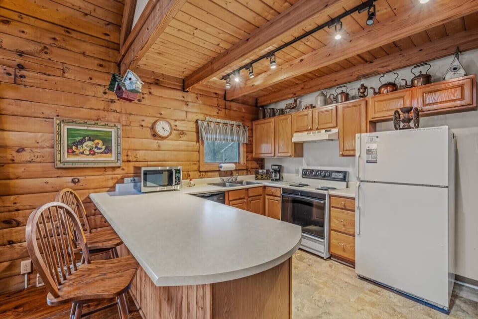 Talk with family and friends in the kitchen!