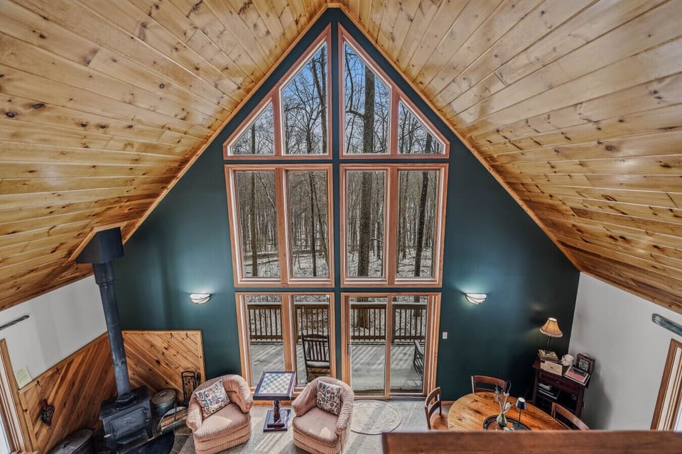 A Frame Top - View from loft