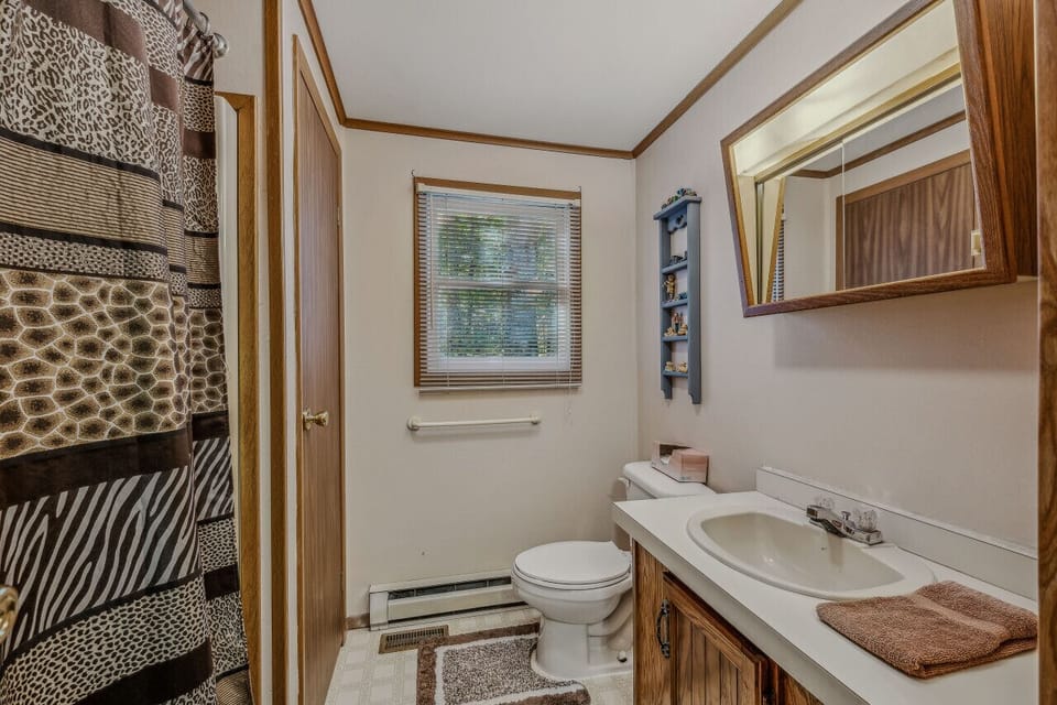 Full bathroom with tub