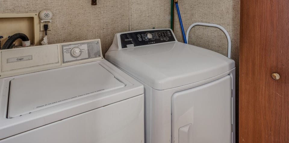 Travel light, laundry room available
