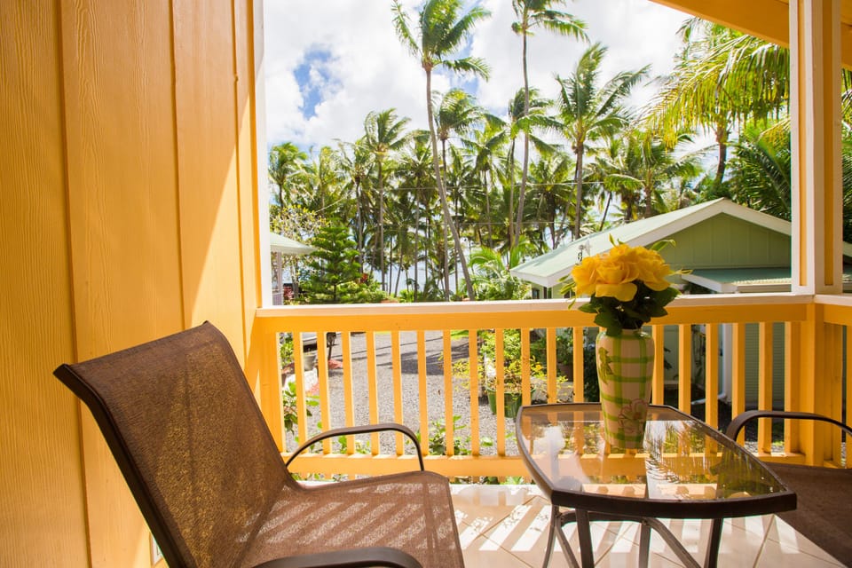 View from Oceanfront Cottage @ Kehena Beach