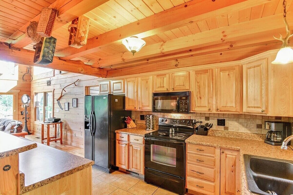 Everything in this beautiful kitchen to cook a big meal.