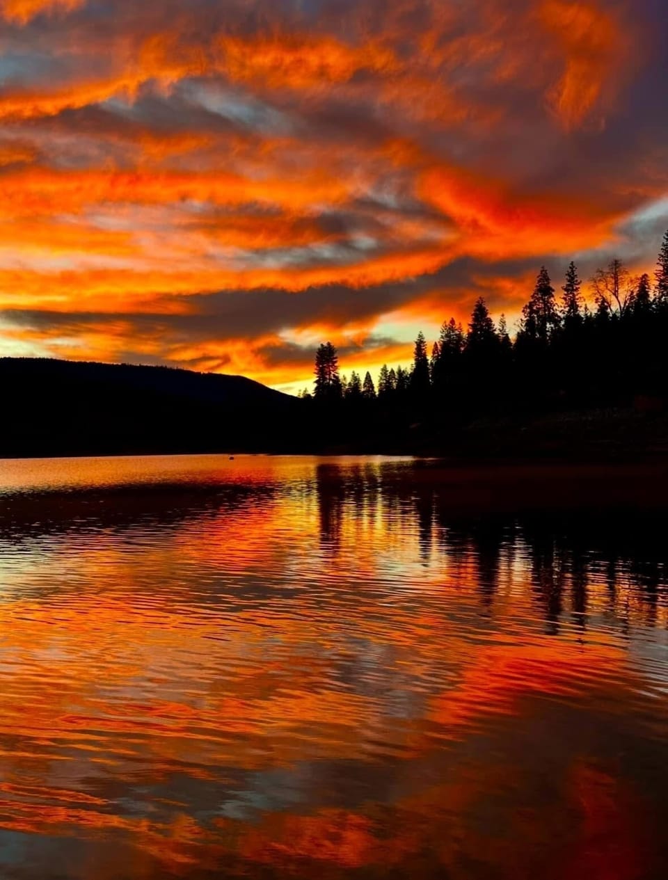 Bass Lake at Sunset