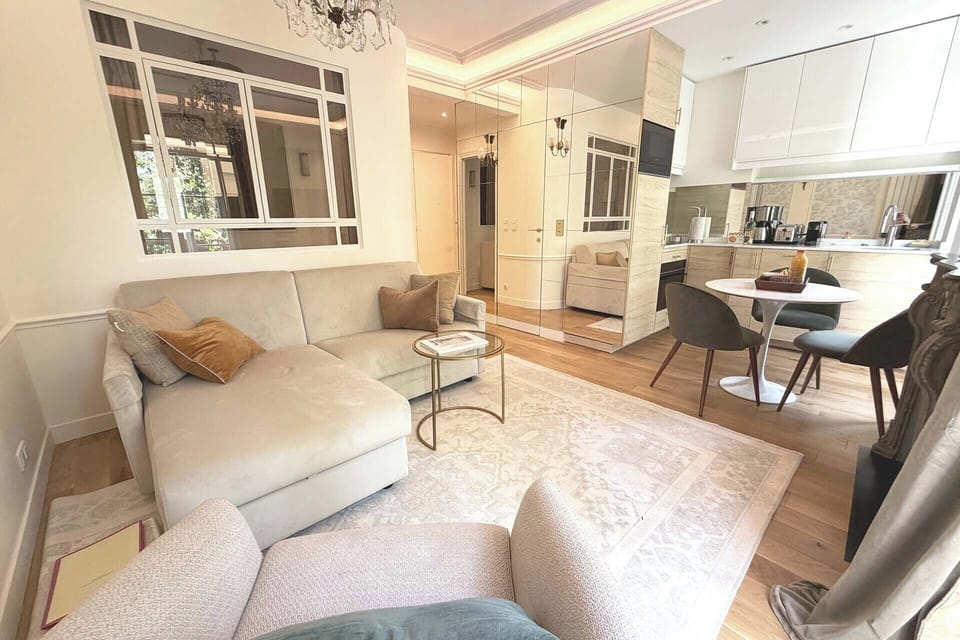 Make yourself at home in the sunny living room.