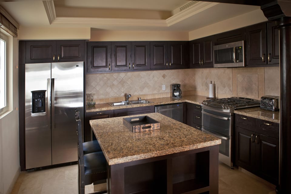 Luxury Villa, 3 Bedrooms, Ocean View | Private kitchen | Fridge, microwave, oven, stovetop