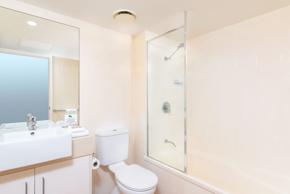 Pool View Studio Plus | Bathroom | Free toiletries, hair dryer, towels, soap