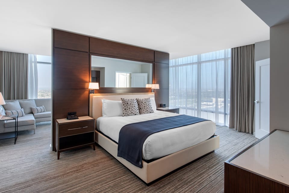 In-room safe, desk, laptop workspace, blackout drapes