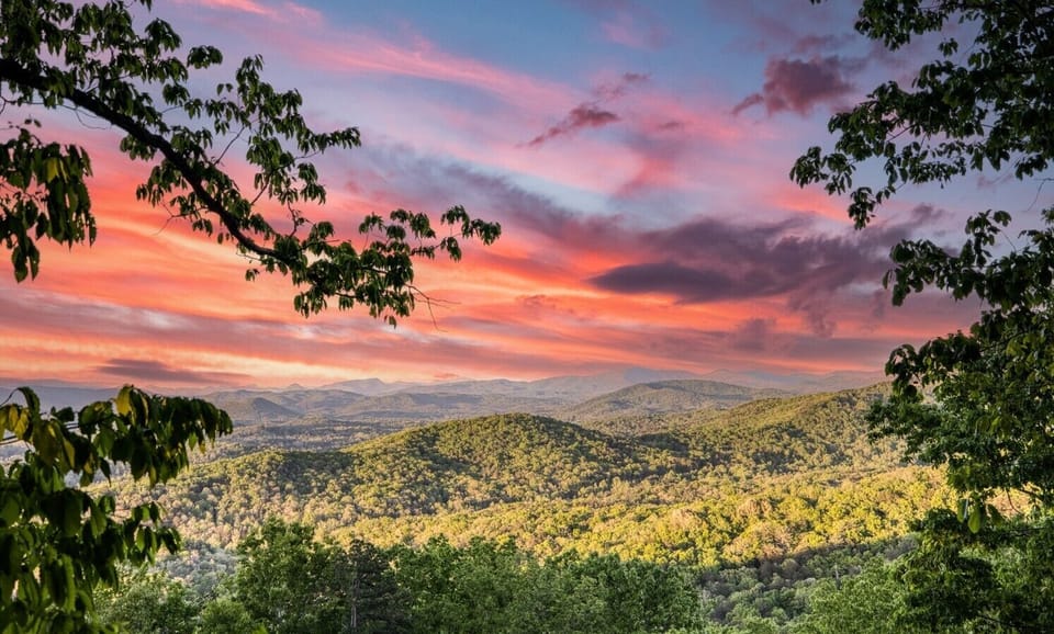 Endless views of The Blue Ridge MTS from the deck