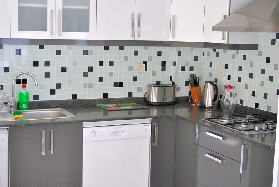 Family Villa | Private kitchen | Fridge, oven, dishwasher, cookware/dishes/utensils