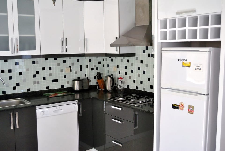 Family Villa | Private kitchen | Fridge, oven, dishwasher, cookware/dishes/utensils