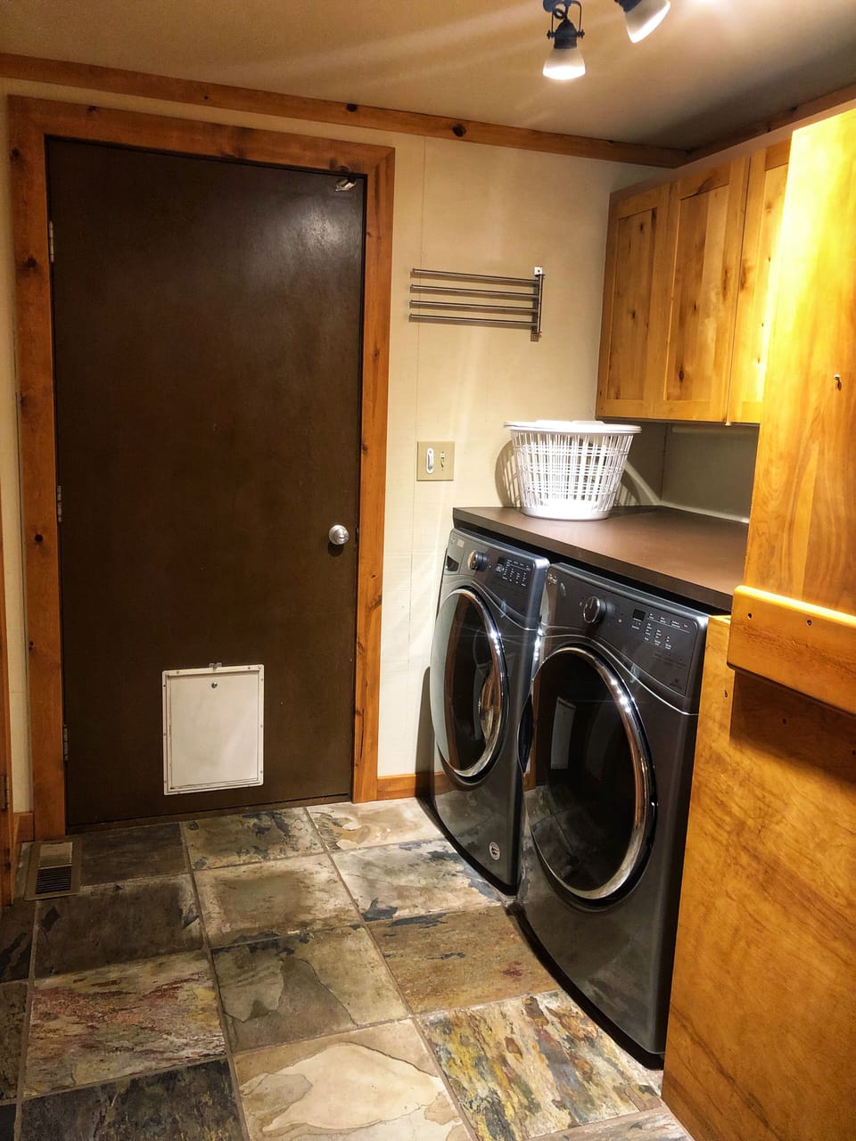 Laundry area off of kitchen
