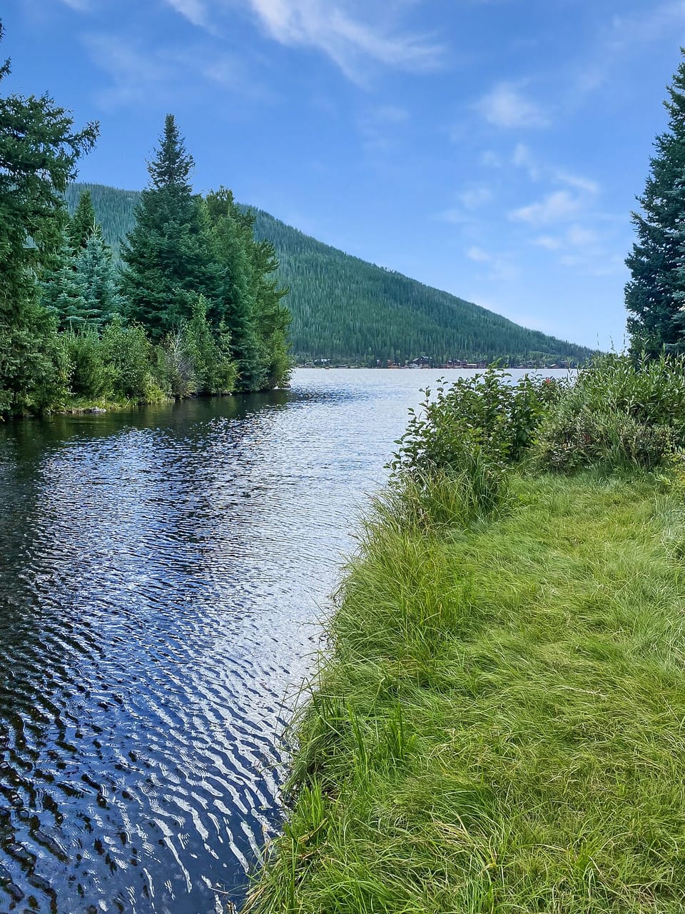 The Inlet - private fishing accessible only by guests or owners at Lemmon Lodge 