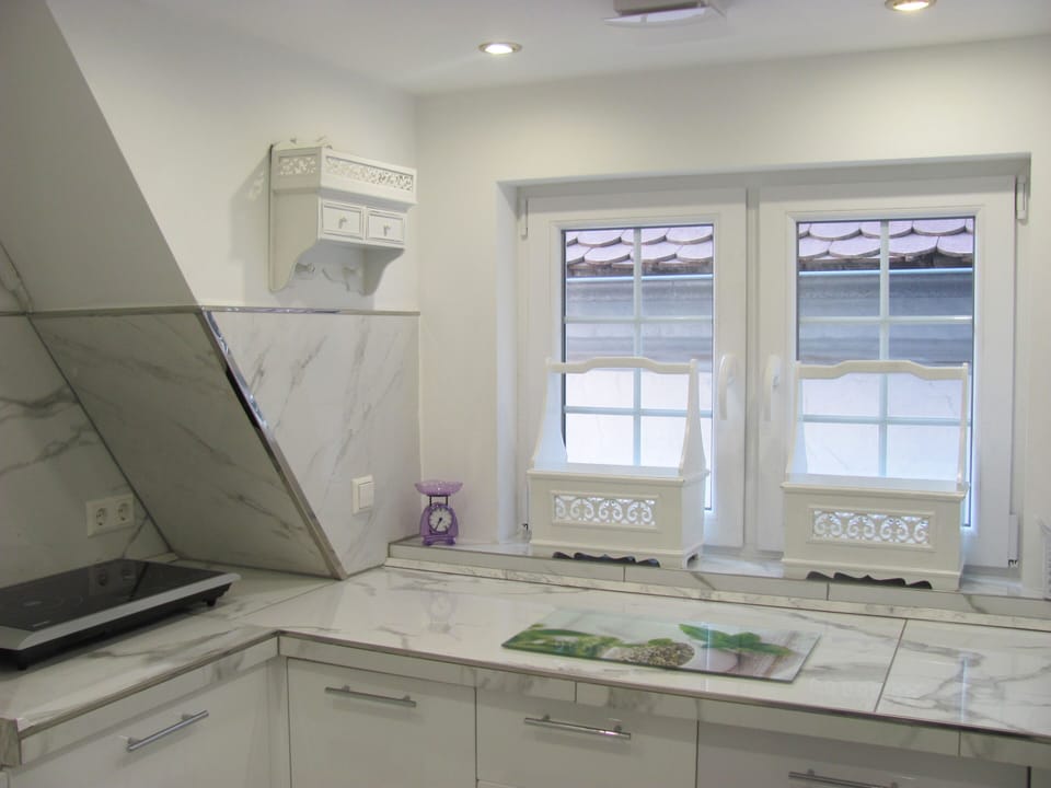 City Apartment, Private Bathroom, City View (11) | Private kitchen | Microwave, electric kettle, toaster, cookware/dishes/utensils