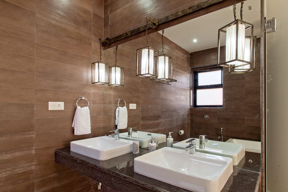 Towels, soap, toilet paper