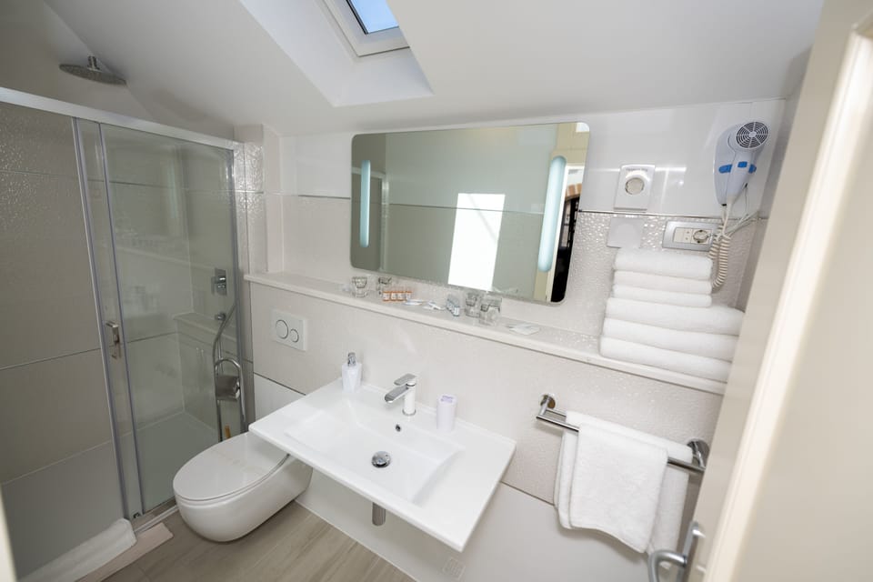Family Double Room | Bathroom | Shower, rainfall showerhead, free toiletries, hair dryer