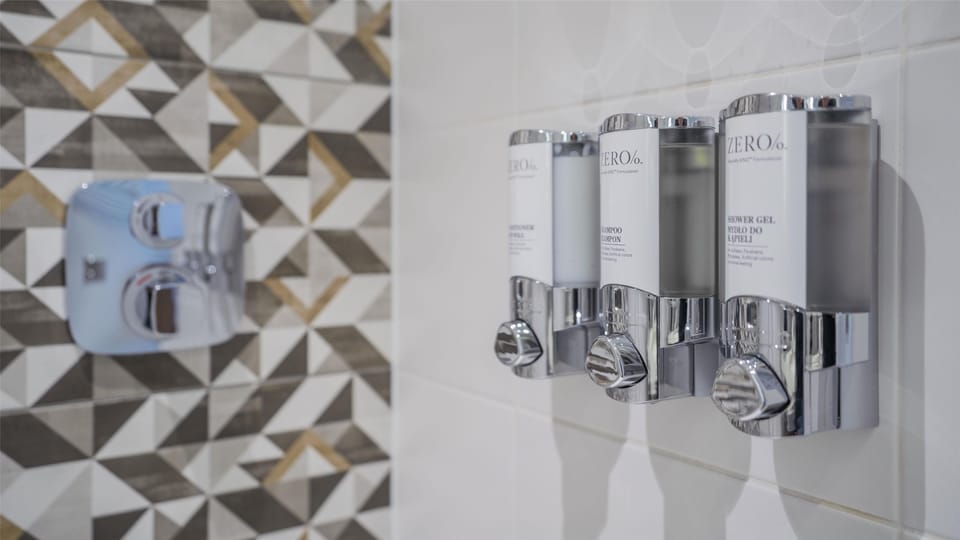 Room, Multiple Beds | Bathroom shower