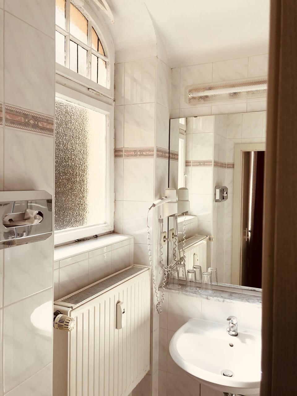 Double Room | Bathroom | Shower, hair dryer, towels, soap