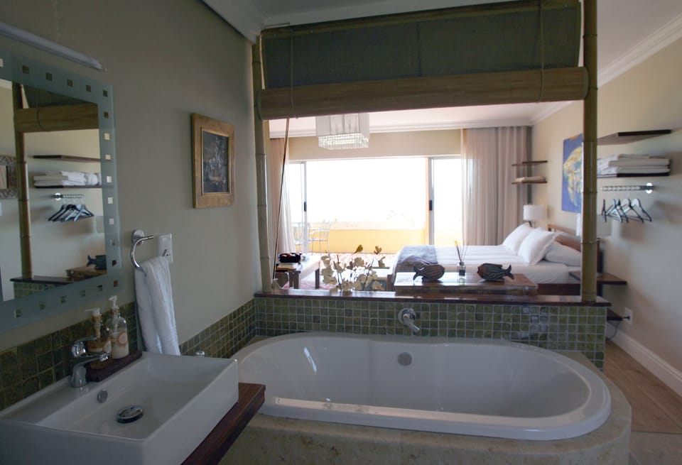 Deluxe Sea Facing Suite with Air Con | Bathroom | Free toiletries, hair dryer, towels, soap