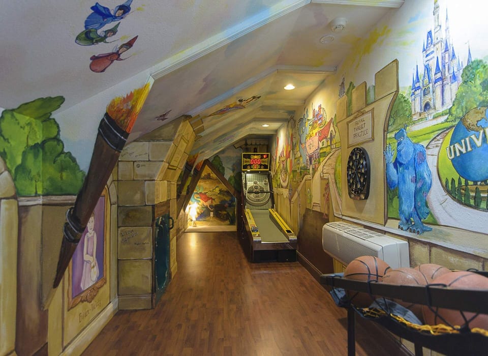 Skeeball, hoops, and darts!