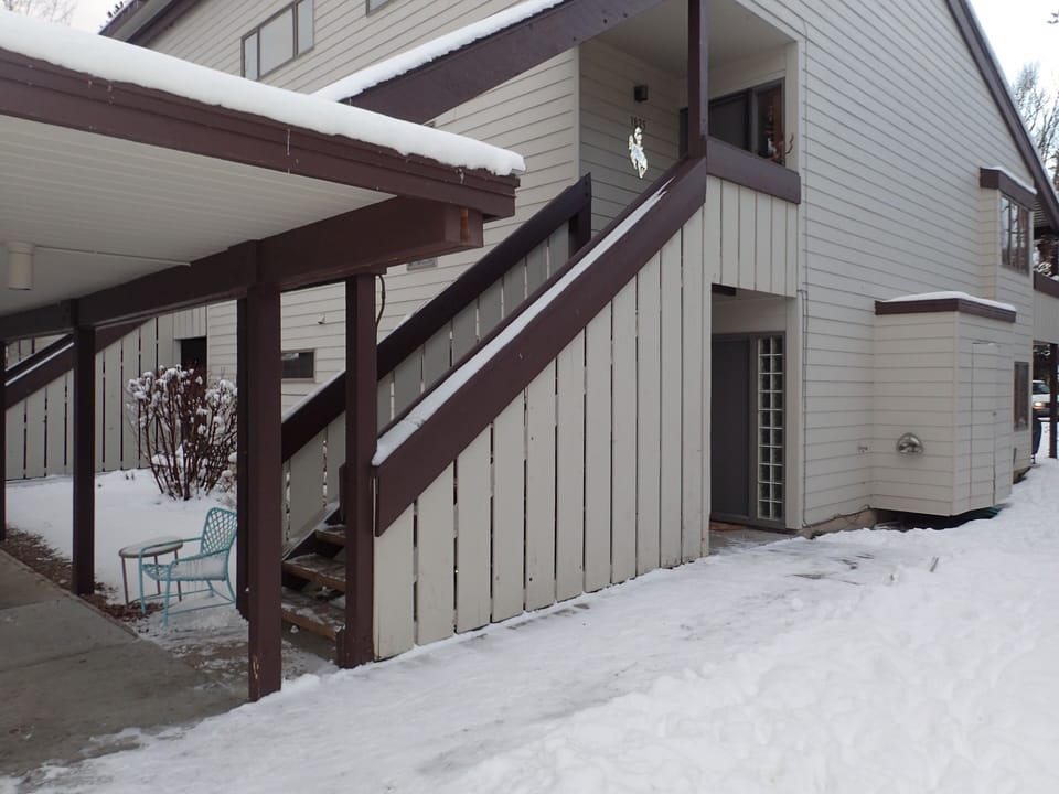 Condo is an easily accessible ground level, end unit