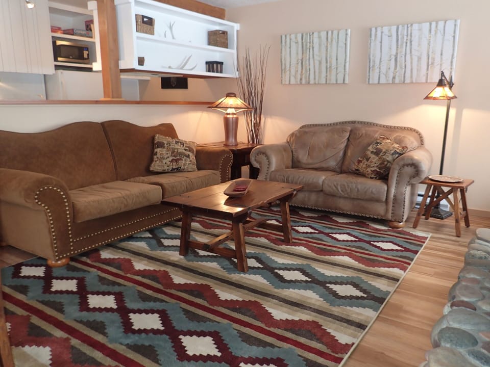plush seating in the living area