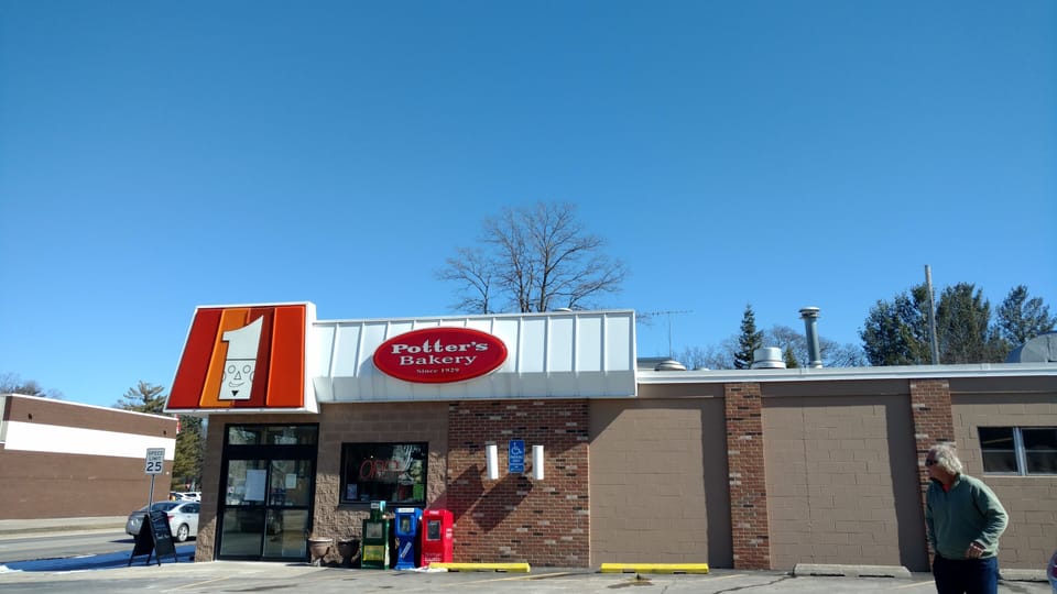 TC's Famous Potter's Bakery only a block away.