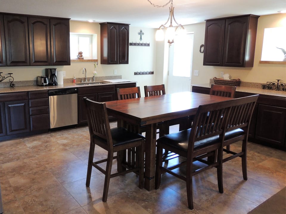 Solid wood dining table