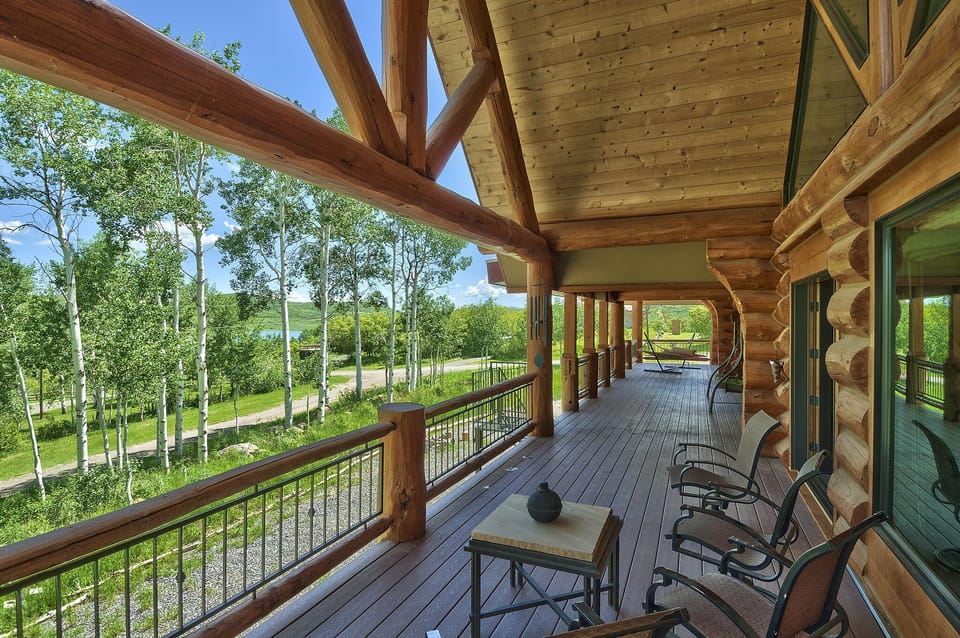 Deck view of lake 