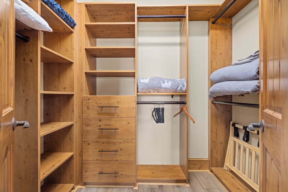 Master walk in closet