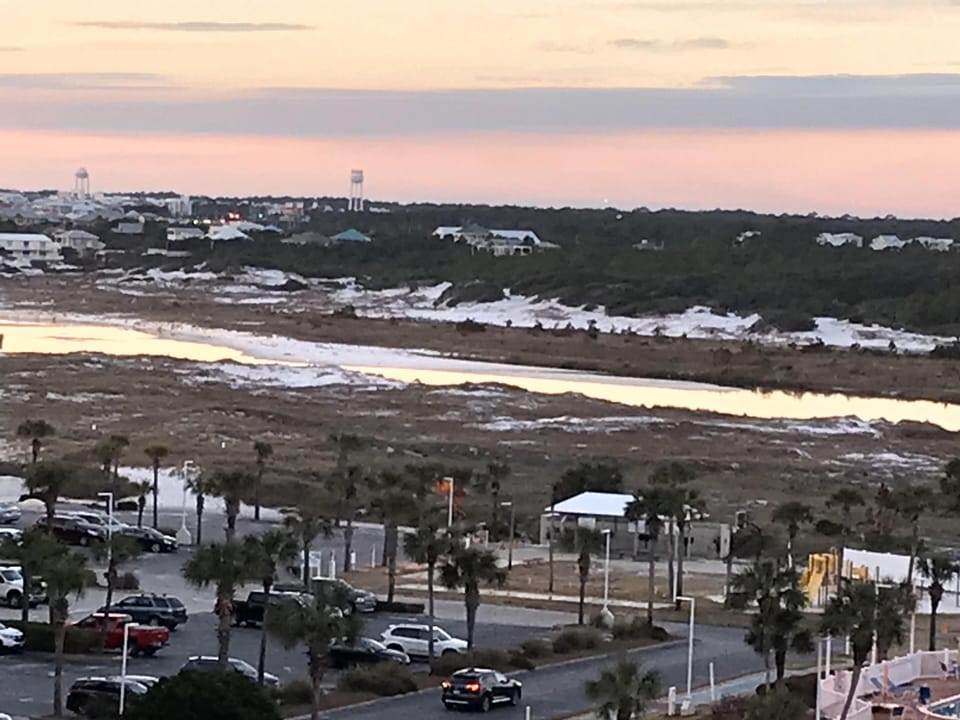 View from bedroom of  Phillips Inlet, Camp Helen and beach along C 30A
