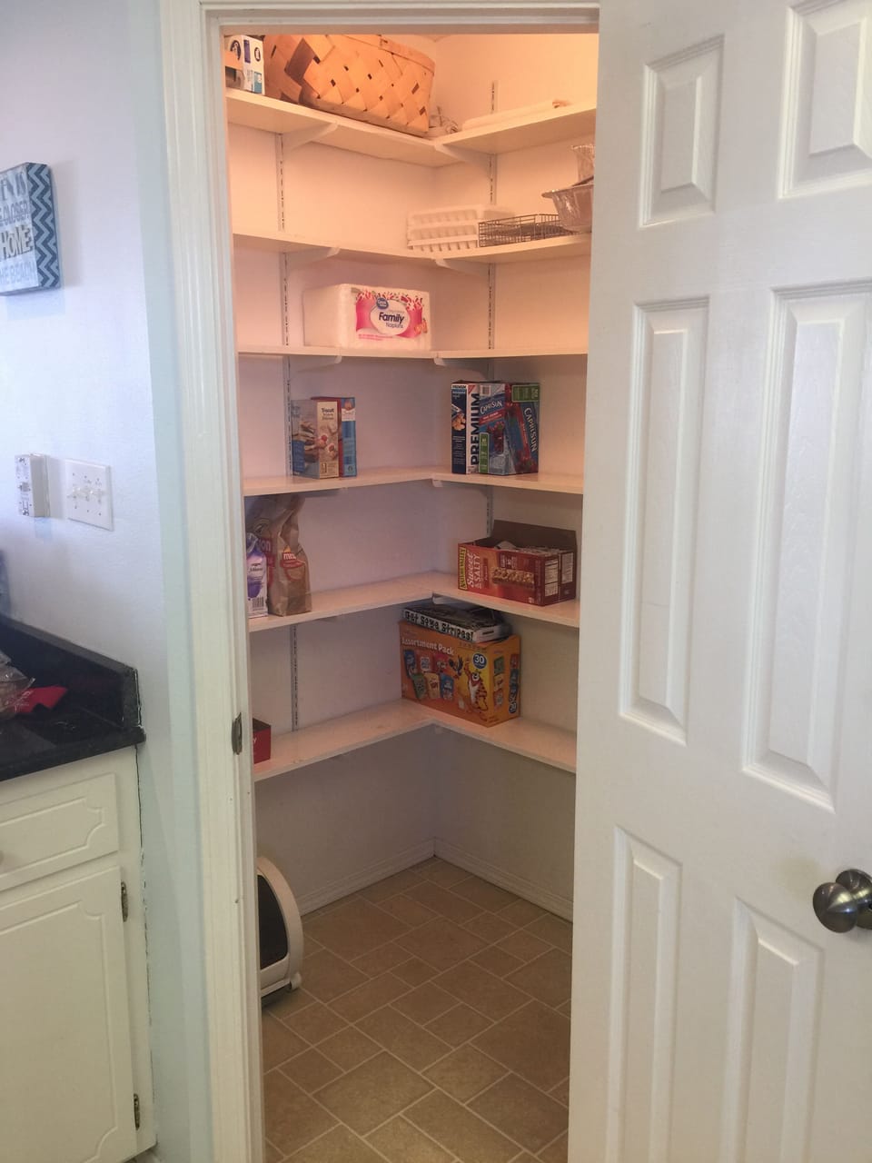Large walk-in pantry