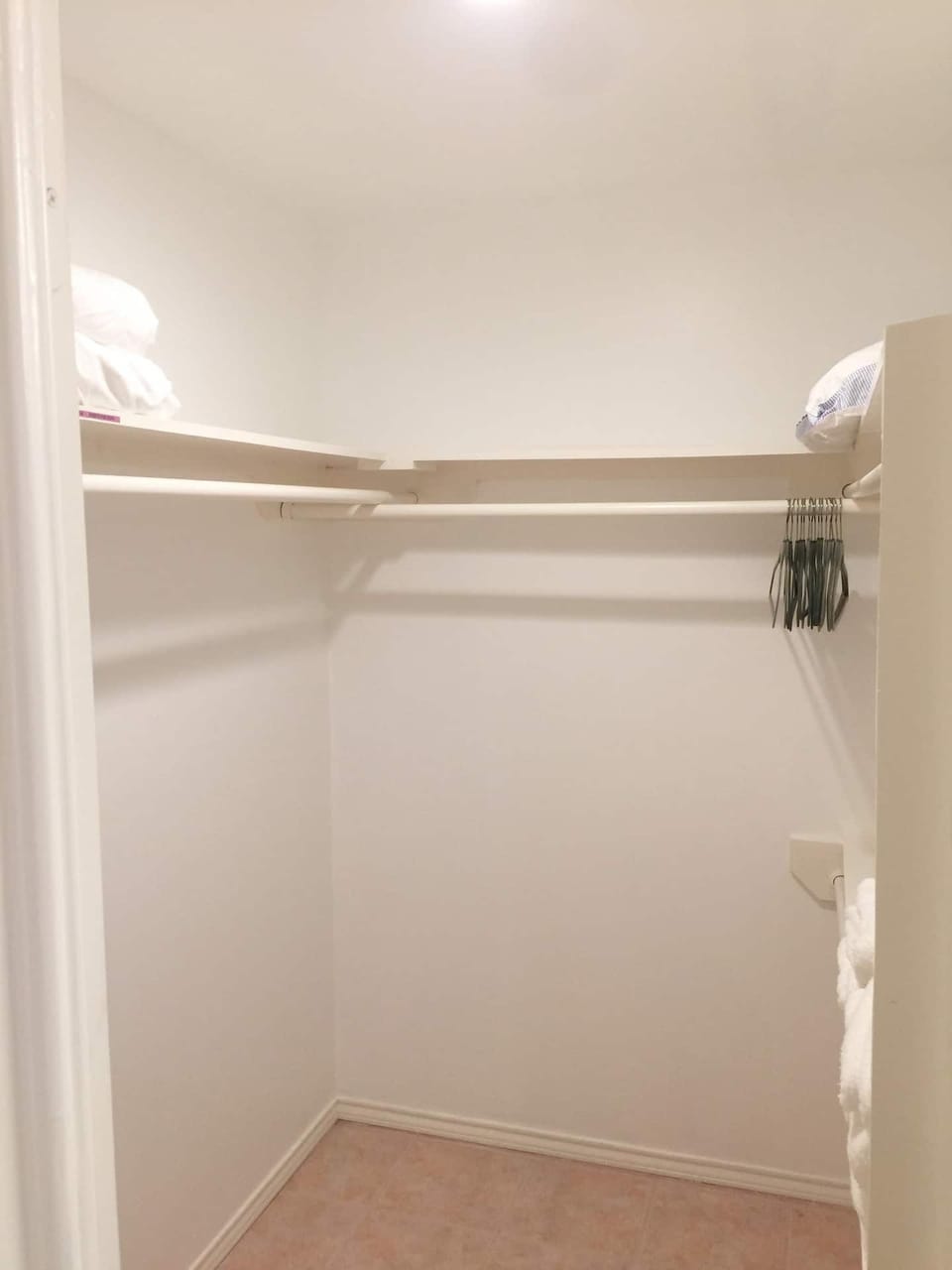 Master bedroom walk in closet.