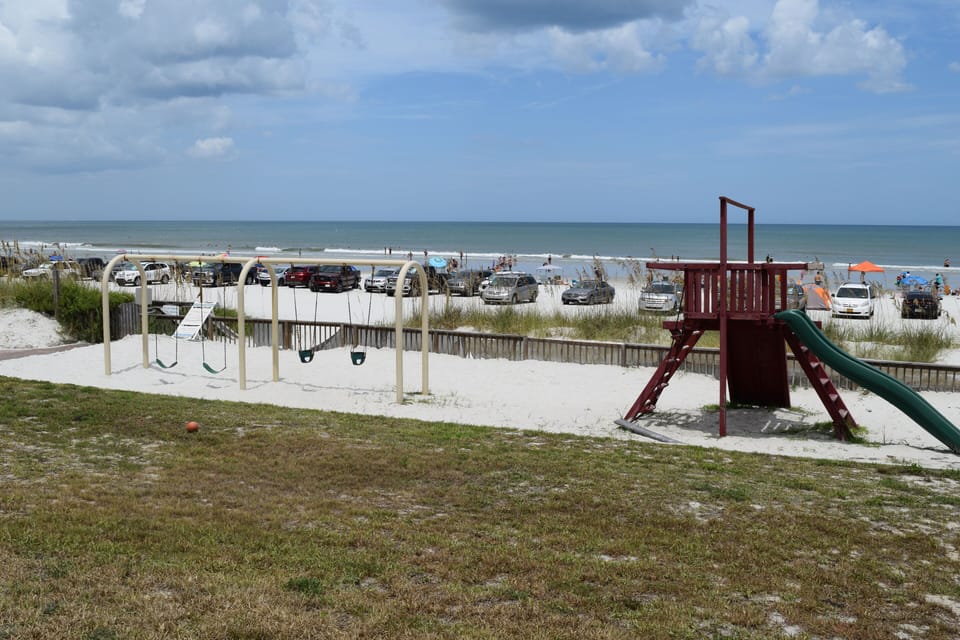 Playground near pool area