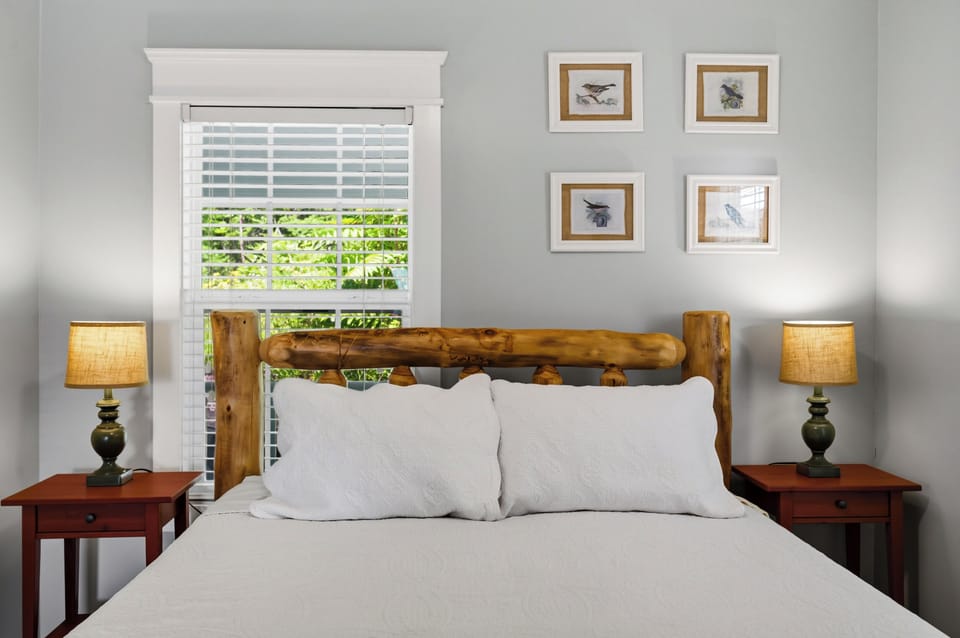 Queen Log Bed