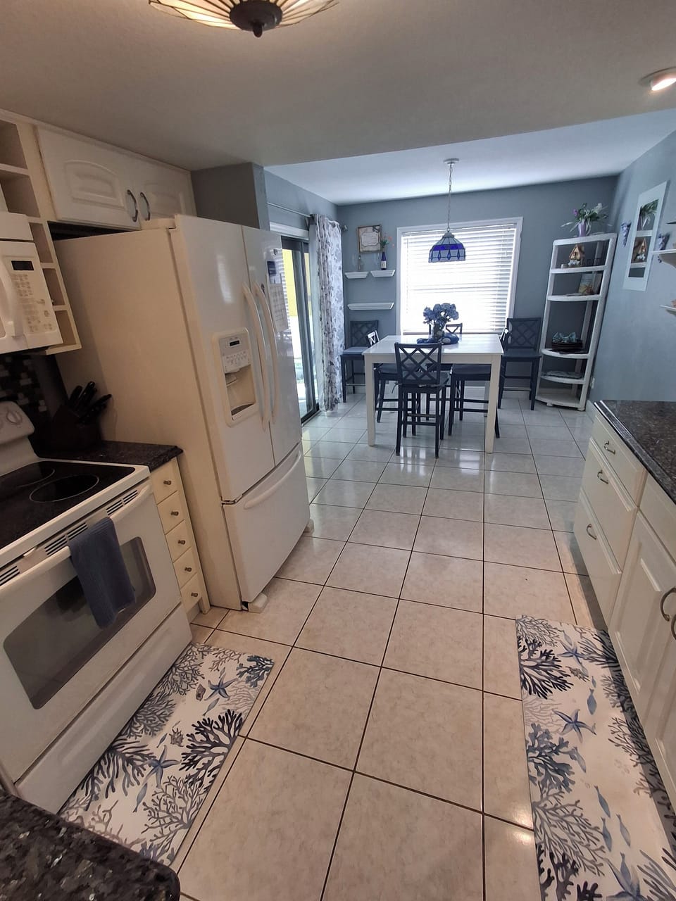 Kitchen fully stocked.