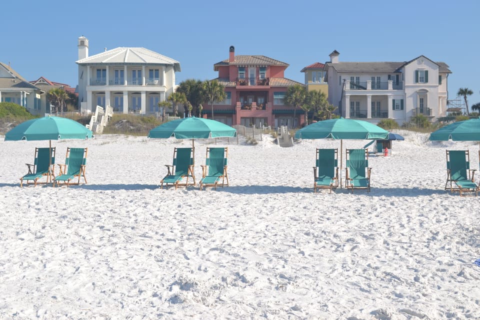 Beach chair service available.