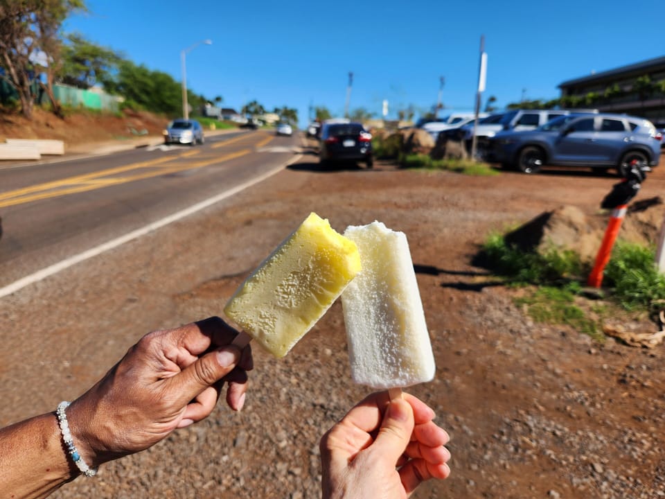 Enjoy frozen treats next door at La Toxica (formerly Sugar HI) near Fred's.