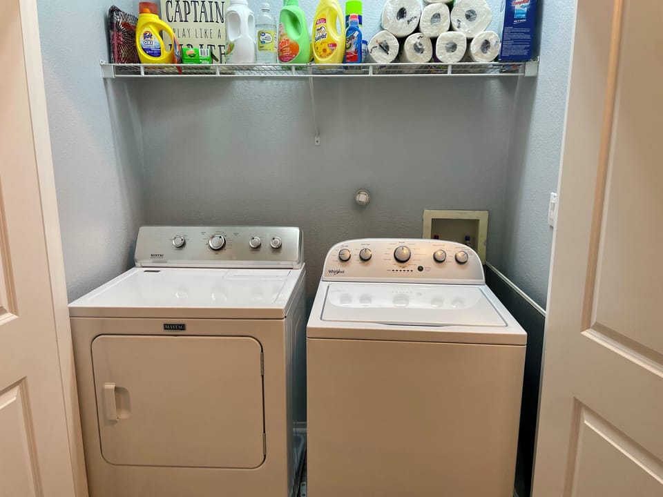 Full size washer and dryer