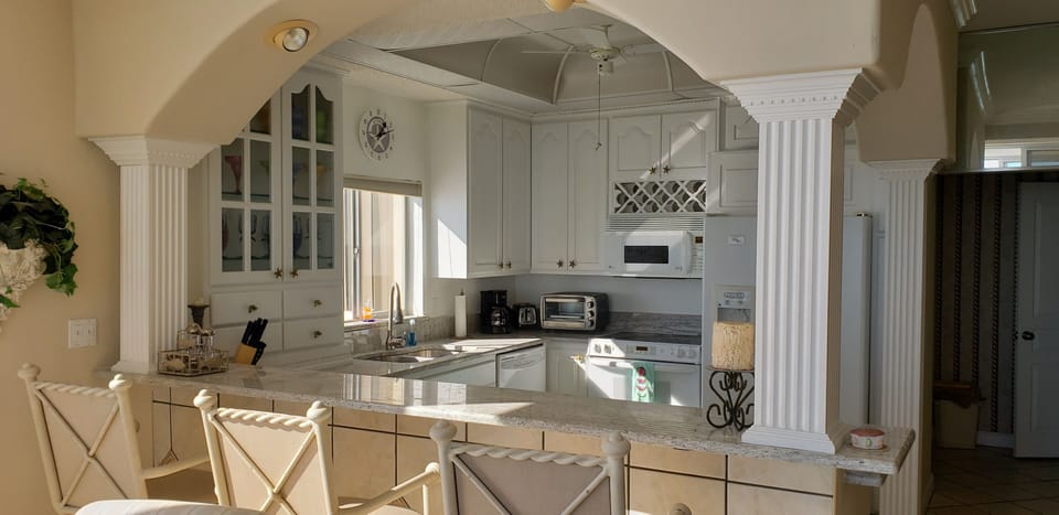 Kitchen with granite countertops 