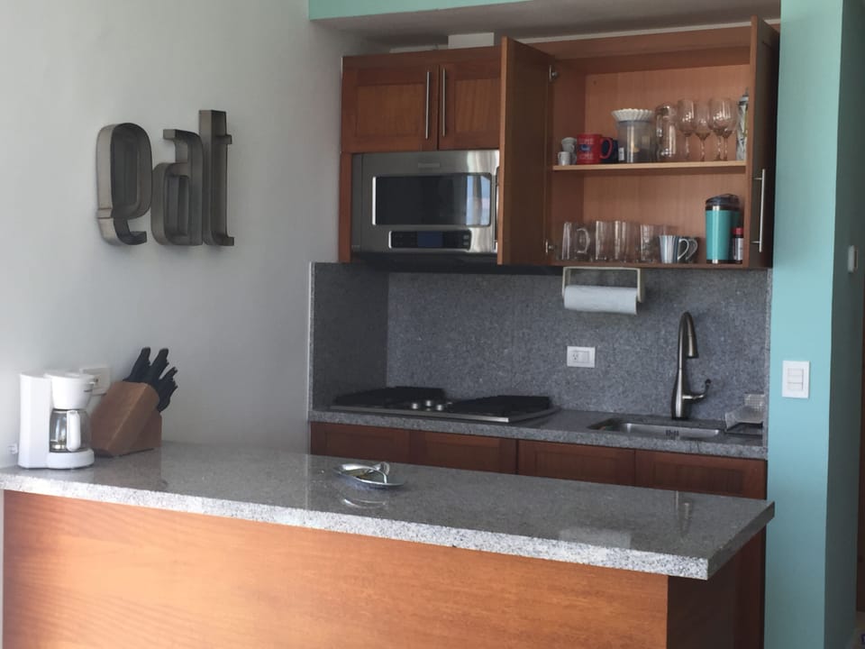 Kitchen has all you could possibly need. 