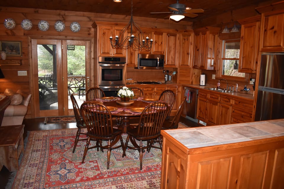 Kitchen and dining area