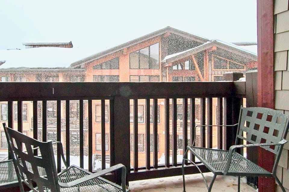 Deck on a Snowy Day