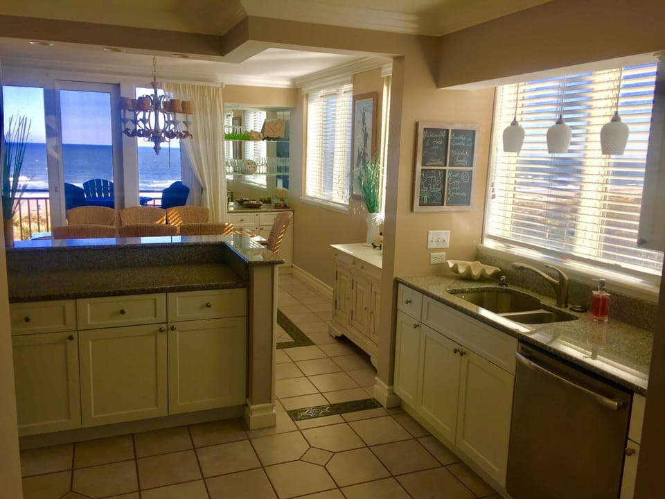Well appointed kitchen with gorgeous panoramic views! Everything you need.